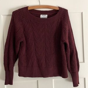Maroon crop sweater